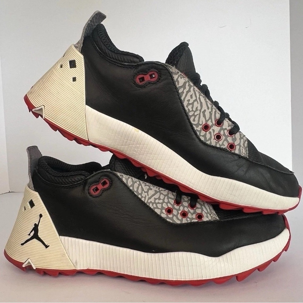 Size 7 Men's Nike Air Jordan ADG 2 Black White Red